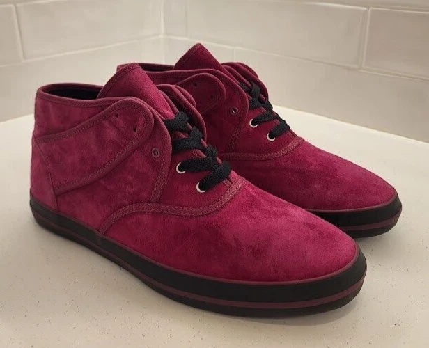Vans X Eric Elms ELMS MID rouge Bourgogne taille 9 Kaws NYC LA Union Powers Supreme