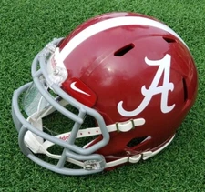 ALABAMA CRIMSON TIDE "A" LOGO  SPEED STYLE FOOTBALL MINI HELMET + VISOR