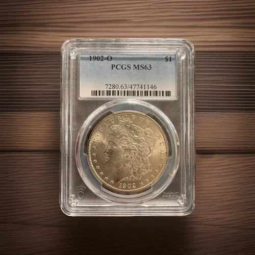 1902 Morgan Dollar New Orleans PCGS MS63 Silver $1 Coin KM#110