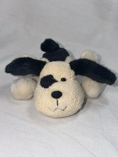 Vintage Luv Pets Russ Plush Chomper Dog Beanbag Htf Black And Cream