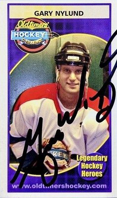 Hockey Challenge Legendary Hockey Heroes Gary Nylund AUTO Maple Leafs Chicago