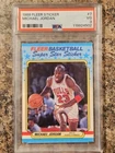 1988 FLEER STICKER #7 MICHAEL JORDAN Bulls PSA 3 Graded Card