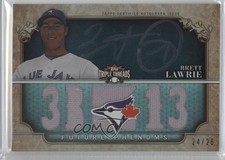 2013 Triple Threads Future Phenoms Black Silver Ink 24/25 Brett Lawrie Auto 0e1