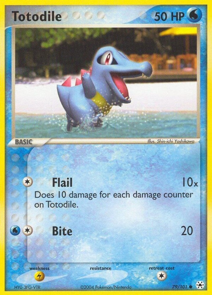Totodile 79/101 Hidden Legends NM Reverse Holofoil