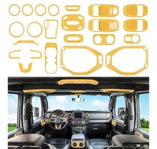 23 Pcs Full Set Interior Decoration Trim Kit For Jeep Wrangler