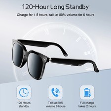 Smart Bluetooth Sunglasses 5.4 Bluetooth Audio Glasses for Men Women Sports