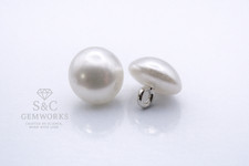 PEARL WHITE ROUND ACRYLIC SHANK BUTTONS - 10MM - VARIOUS PACK SIZES