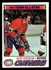 1977-78 Topps Hockey Card #30 Larry Robinson