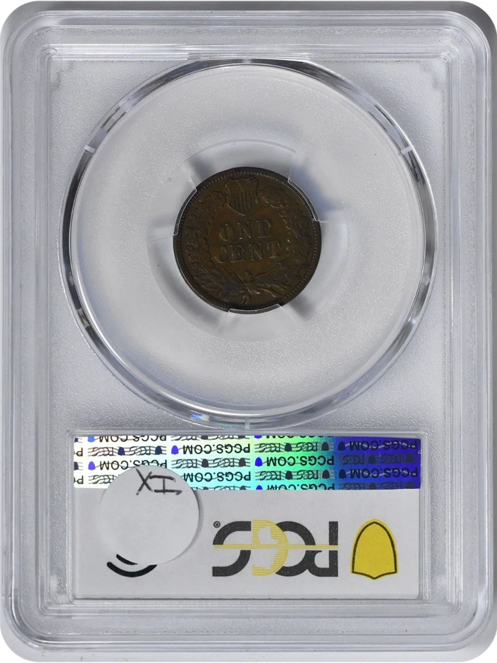 1887 Indian Cent DDO FS-101 S-1 VF25 PCGS - Image 2 of 2