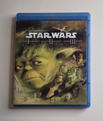 Star Wars: The Prequel Trilogy - Episodes I, II & III (3-Disc Blu-ray Set, 2011)