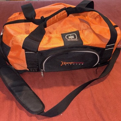 Orange Theory Fitness Orange Black Gym Duffel Bag Workout Handles Carry On Strap