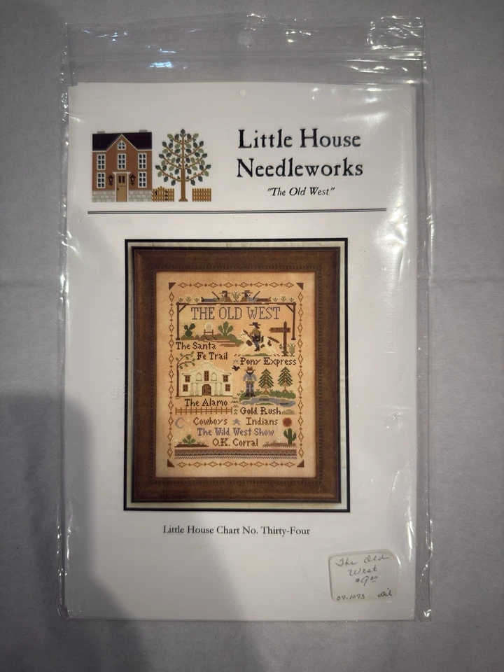 Little House Needleworks THE OLD WEST Cross Stitch Pattern No 34 - Image 2 of 4