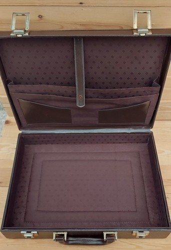 Vintage Cartier hard case attache briefcase Brown - Picture 15 of 15