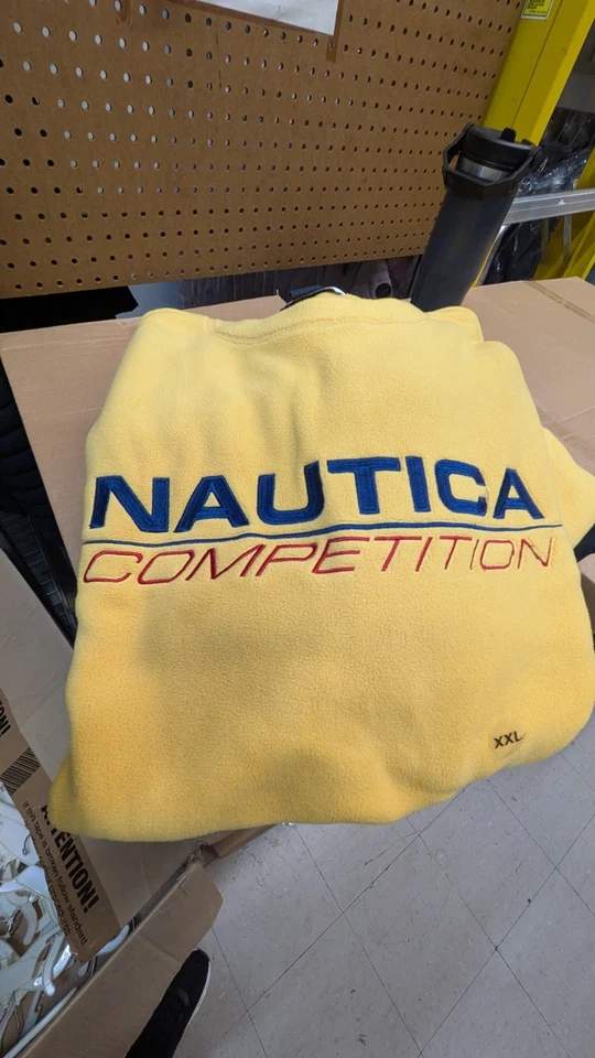 Nautica Competition 男式黄色套衫毛衣 2XL 码 — 第 2/2 张图片