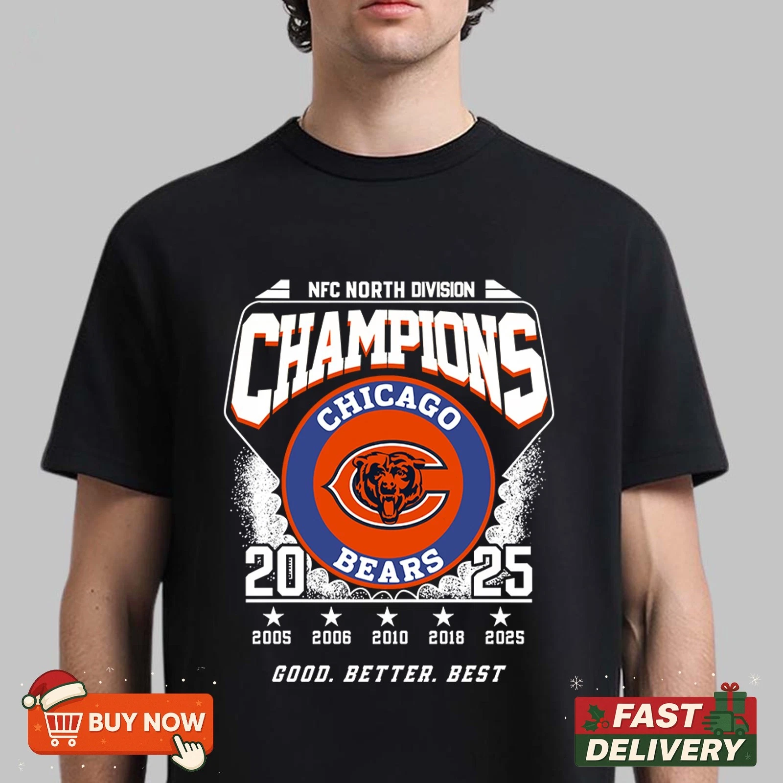 Chicago Bears NFC North Division Champions 2025 TShirt