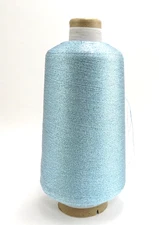 Unbranded Light Blue Metallic Twisted Yarn / Embroidery Thread 250GRS