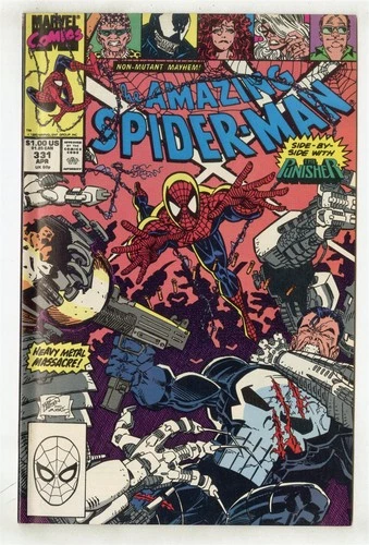 Amazing Spider-Man #331 NM- 9.2 ow/white pages  Punisher-c  Marvel 1990  No Resv