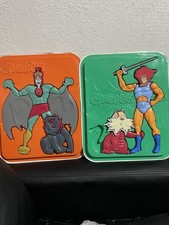 Two VTG 1985 LJN ThunderCats 3D Tray Puzzle Mumm-Ra Ravage & Lion-O Snarf Loose
