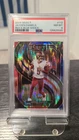 (PSA 8) Jayden Daniels 2024 Panini Select -Premier Level Red & Blue Shock Prizm