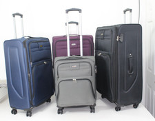 X Extra Large 4 Wheel Medium Suitcases Expandable Luggage Lightweight Travel Bag