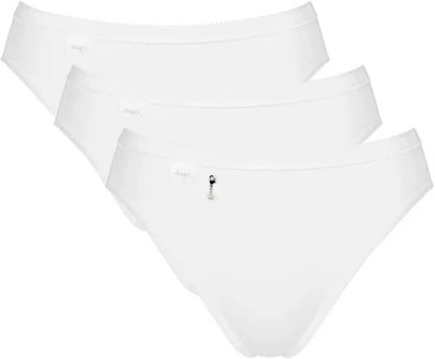 Sloggi 3 Pack Women's 10221622 Basic H Pearl Tai Underwear, White Size 22
