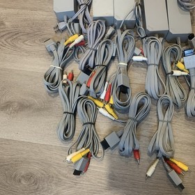 Lot of 20 Wii AC /AV cable RVL-002 OEM Genuine Tested Works