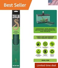 Zilla Green Reptile Terrarium Bedding Liner, 17.25" x 35.25" - Safe  Absorbent