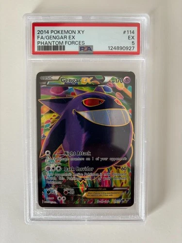 Pokemon Card PSA Graded 5 Gengar EX 114/119 Phantom Forces 2014 Pokemon XY