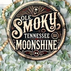 Vintage Tennessee Smoke Old Fashioned Whiskey Tin Metal Signs Wall Decor 8X8