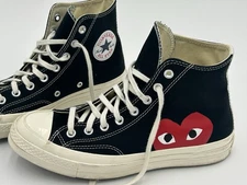 Converse Chuck Taylor All-Star Hi Comme des Garcons Play Black Mens 8 Women’s 10