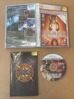 Fable: The Lost Chapters (Platinum Hits) (Microsoft Xbox, 2005) Complete