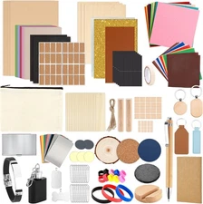 175 PCS Engraving Material Box DIY Materials Apply to All Laser Engravers