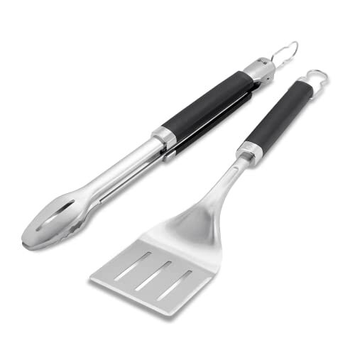 Weber Stainless Steel BBQ 2-Piece Tool Set - Tongs, Spatula - Picture 5 of 7