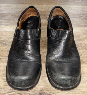 その他 R Women's Ariat Santa Cruz Black Leather Slip On Clogs Shoes 93905