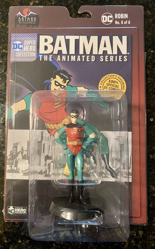 🔥 Robin Batman Animated Series Figure #6 w/ Mag by Eaglemoss Sealed DC TAS MINT