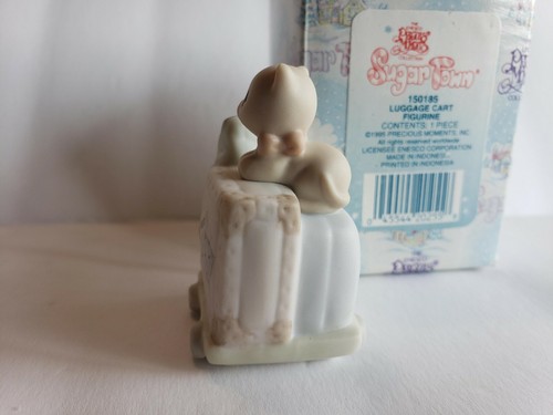 Figura de carro de equipaje Enesco Precious Moments Sugar Town porcelana #150185 - Imagen 4 de 6