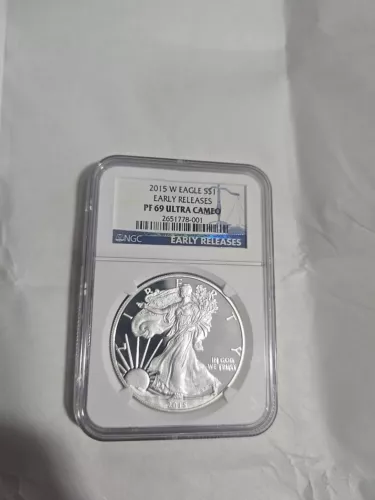 2015-W $1 Proof Silver American Eagle NGC PF69 Ultra Cameo EARLY RELEASE