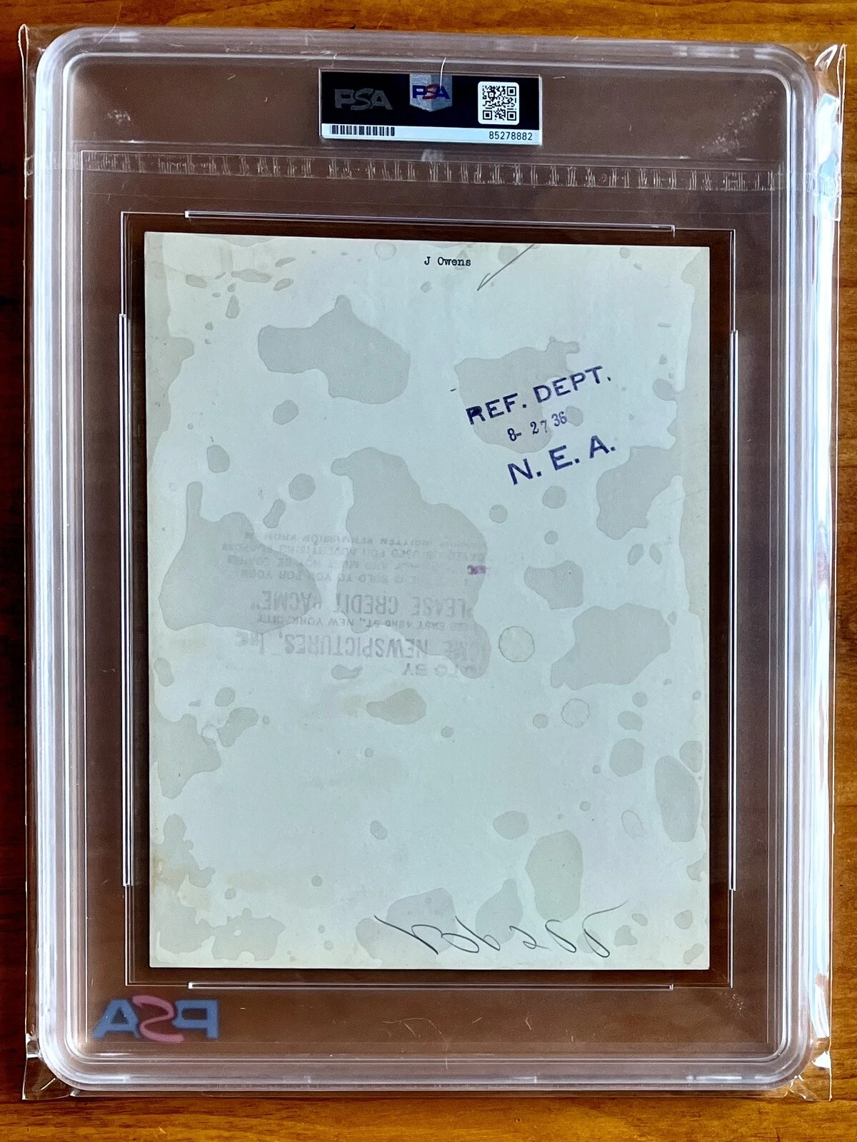 1936年 タイプ1 写真 PSA Jesse Owens ベルリンオリンピック Acme 新聞 オリジナル - 画像2/3