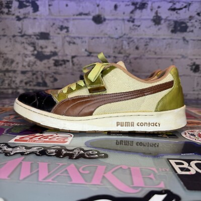 Puma Sky II Thai Low Sz 9 Olive Green Used No Box 