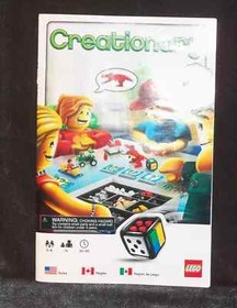LEGO 3844 Creationary Parts Lot: Poster, Instruction, 96 game cards Replacements