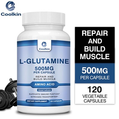 L-Glutamine 500mg - Gut & Muscle Health, Exercise Recovery, Strength & Endurance