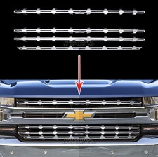 2019-20 Chevy Silverado 1500 Chrome Snap On Grille Overlay Grill Covers Inserts