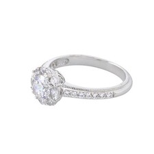 925 Sterling Silver Solitaire Ring 6mm CZ 3/4ct AAA Grade Cubic Zirconia