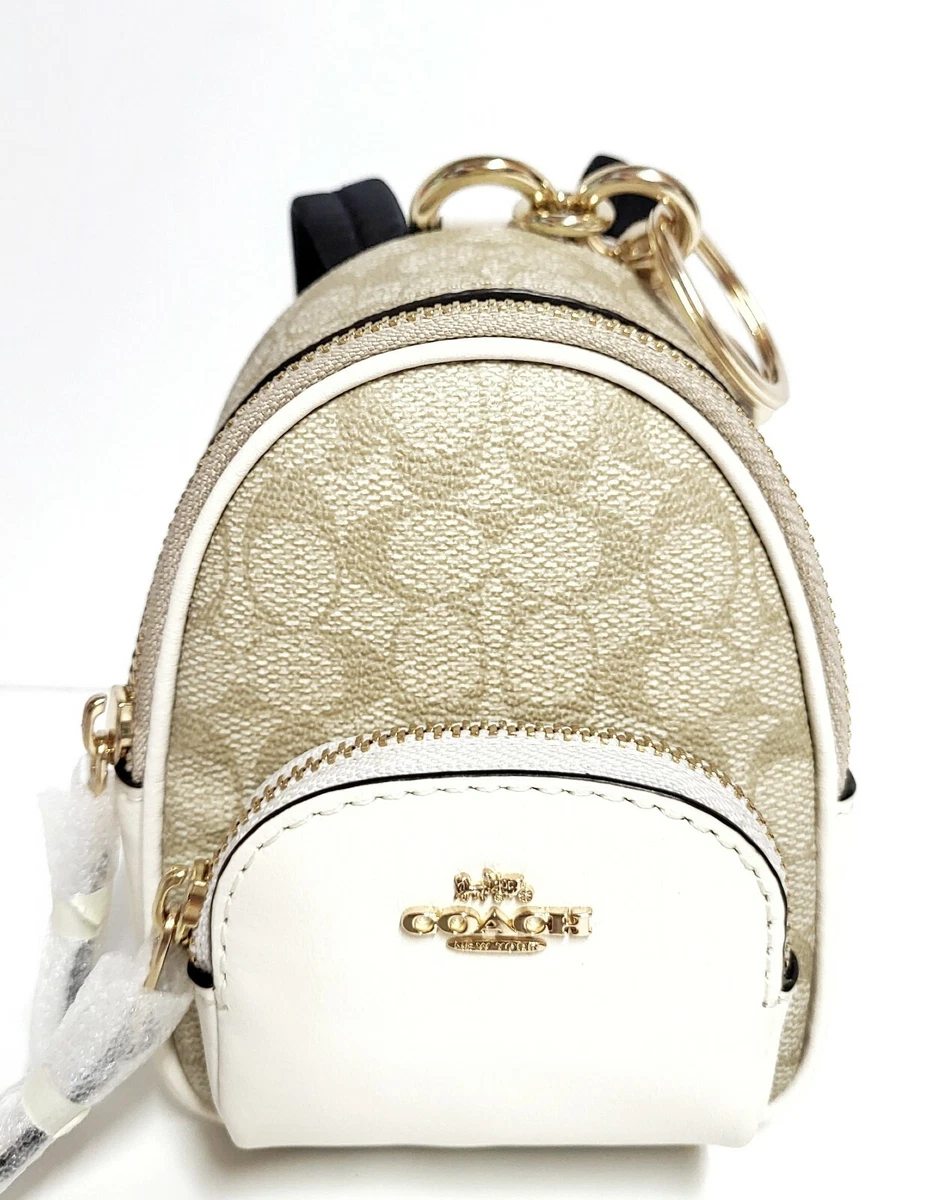 Coach Mini Court Backpack Bag Charm In Colorblock Signature Canvas plandetransformacion.unirioja.es