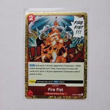 one piece card game fire fist Fire Fist Alternate Art - OP03-018 R - Pillars of Strength