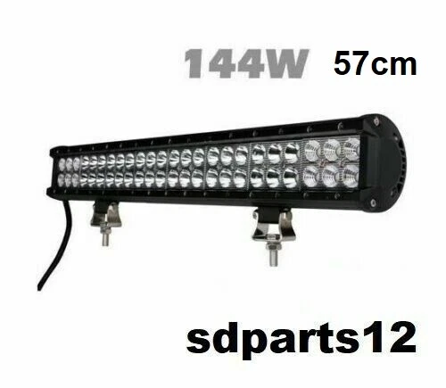 57 cm 144W LED Barre Projecteur Phare de Travail Spot Flood pour 4x4 Off-road