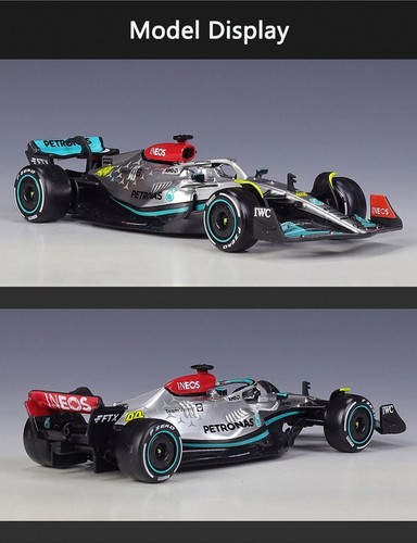 2022 F1 Lewis Hamilton Mercedes AMG Petronas Racing W13 E Diecast Car Model - Picture 16 of 24