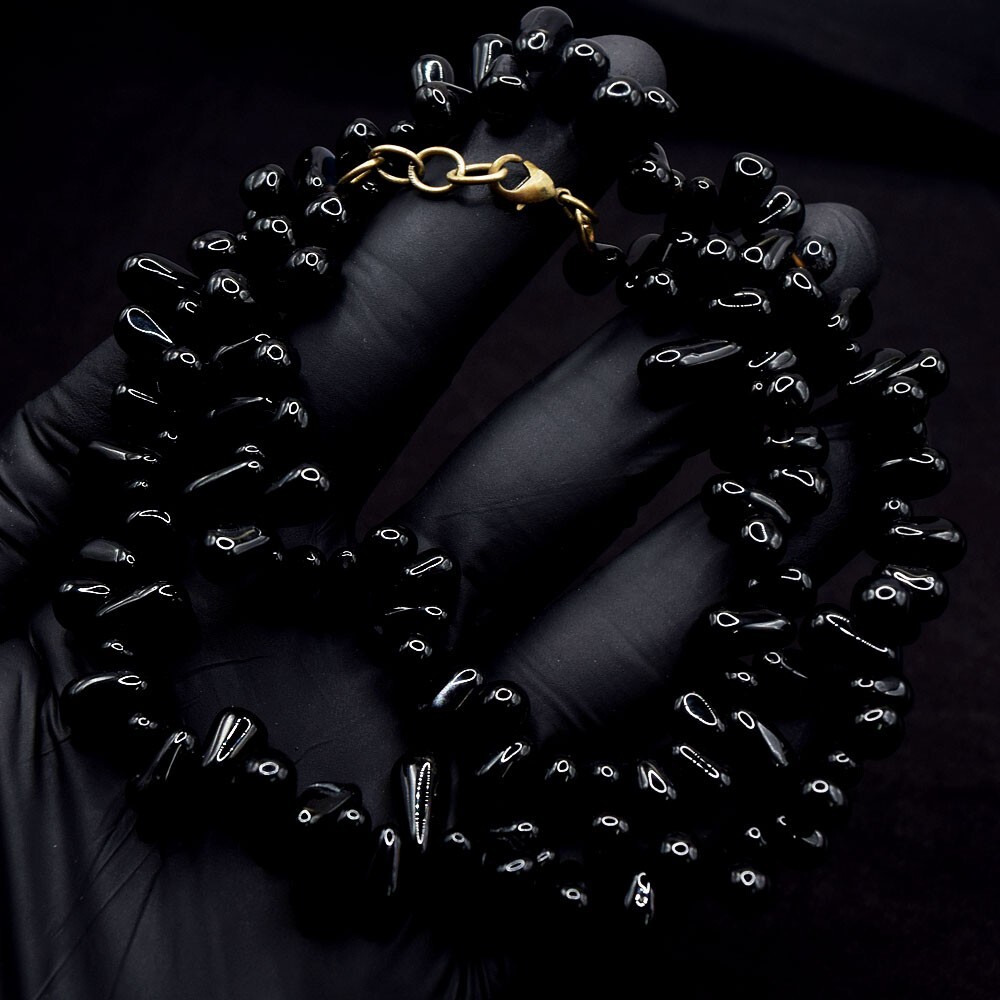 ★ROSEMONT★ 14K Black Spinel Necklace Labelle RS1404 Designer fashion, Seoul-fully created | W Concept
