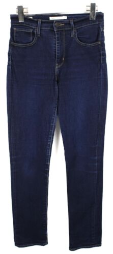Levi's 724 High Rise Straight Premium Big E Femmes Jeans W27/L32 Extensible - Imagen 1 de 14