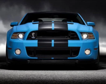 PARA FORD MUSTANG 15-25 Racing Stripes DOBLE 10 PULGADAS Calcomanía Vinilo Gráficos 36 PIES Foto 2 de 4